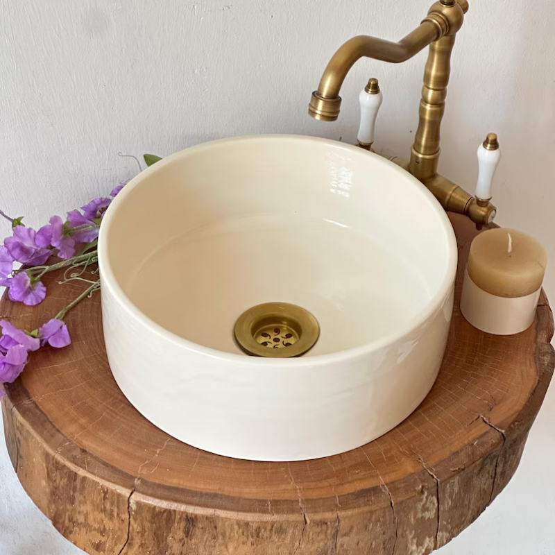 White Artisan Moroccan Sink – Traditional Handmade Design