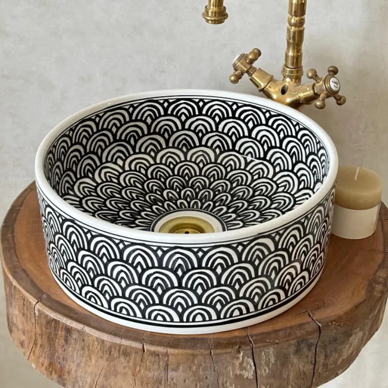 Custom Made Ceramic Sink - Bathroom Vanity Centerpiece for Eco-Friendly Decor.