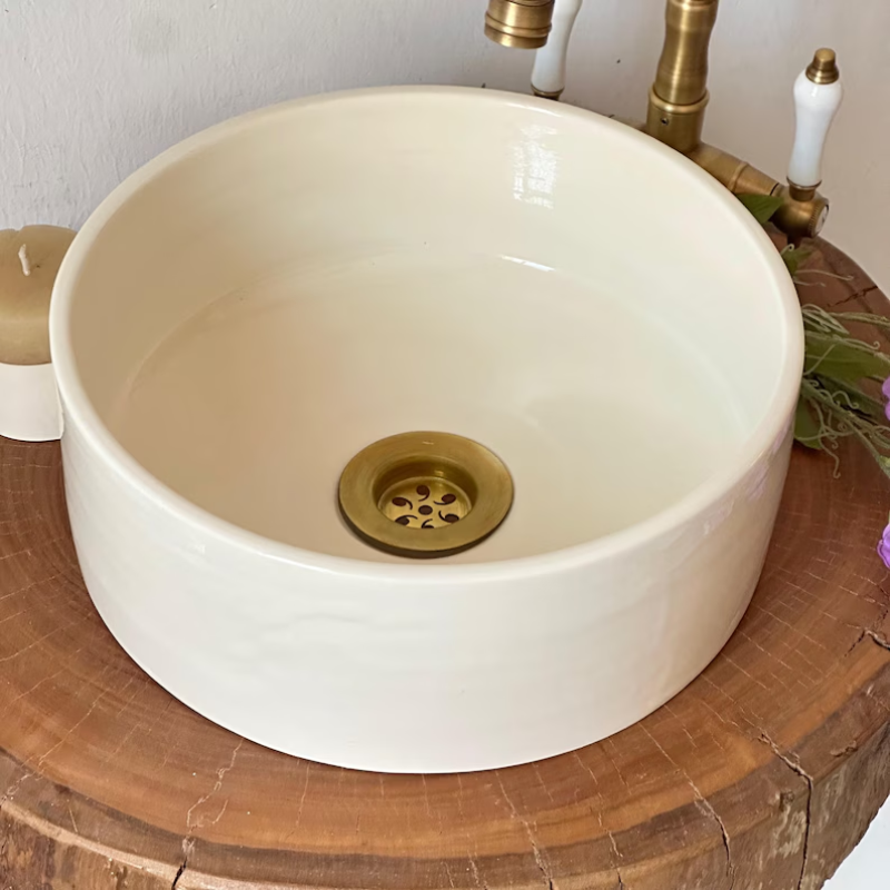 White Artisan Moroccan Sink – Traditional Handmade Design