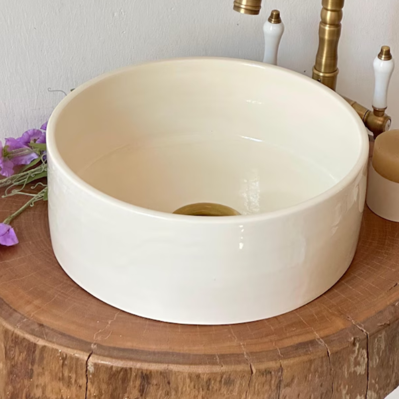 White Artisan Moroccan Sink – Traditional Handmade Design